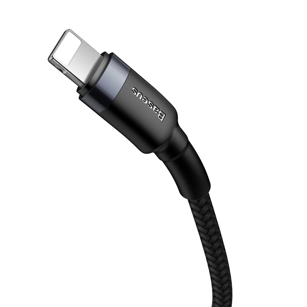 Baseus cable Cafule PD USB-C – Lightning 1,0 m gray-black 18W