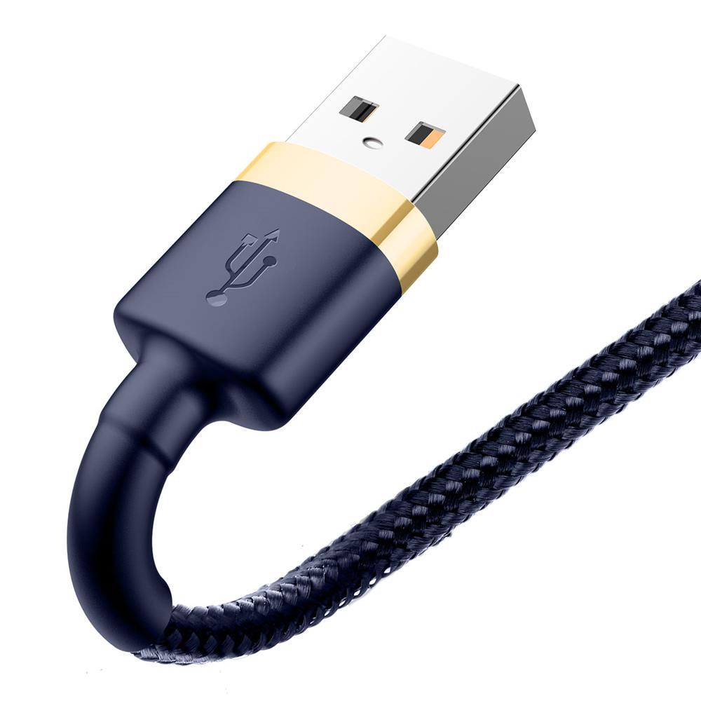 Baseus cable Cafule USB – Lightning 1,0 m 2,4A gold-blue