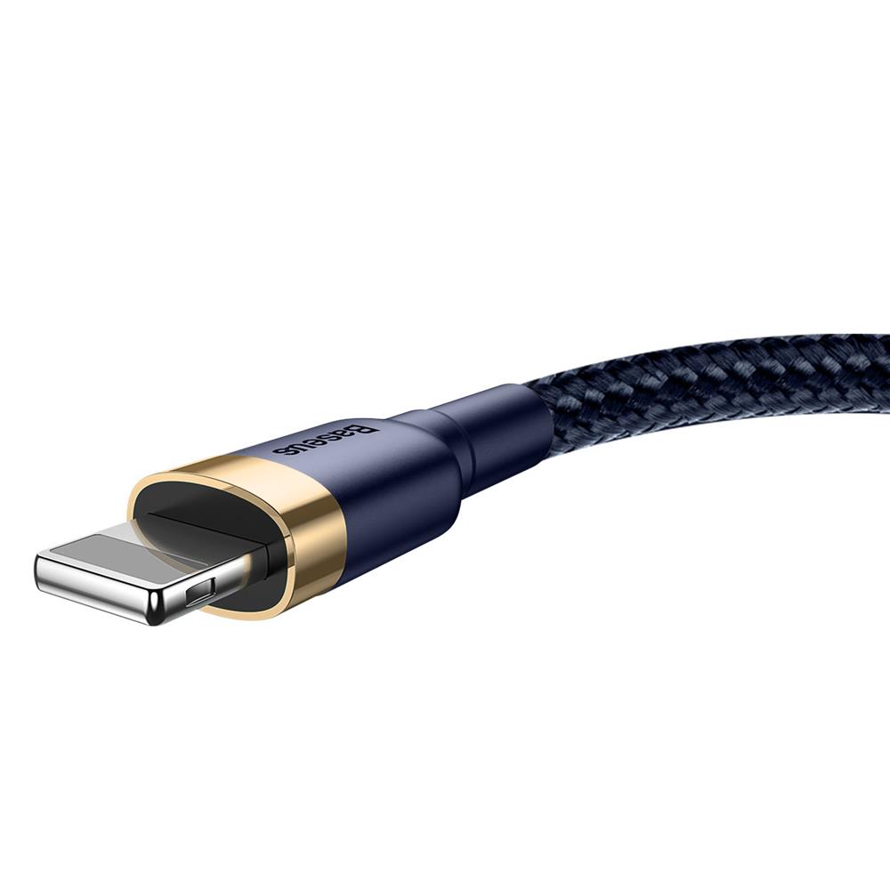 Baseus cable Cafule USB – Lightning 1,0 m 2,4A gold-blue