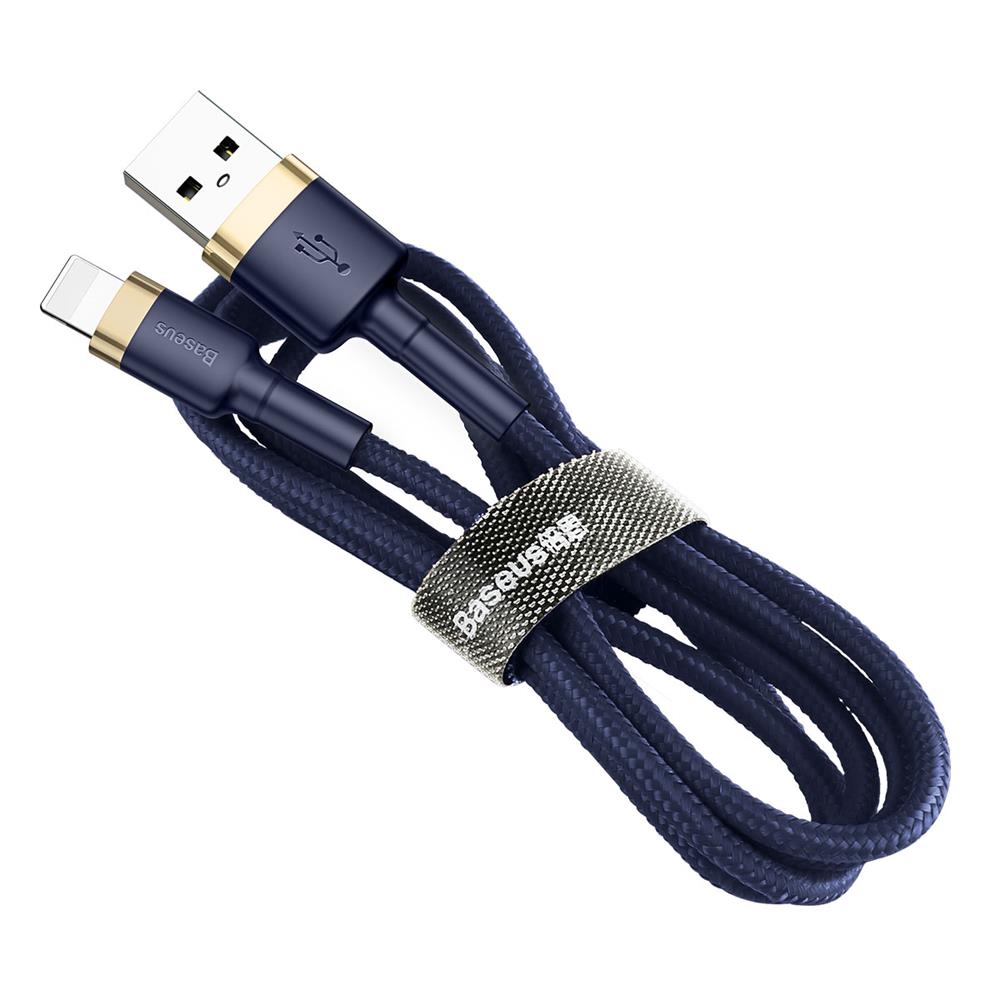 Baseus cable Cafule USB – Lightning 1,0 m 2,4A gold-blue
