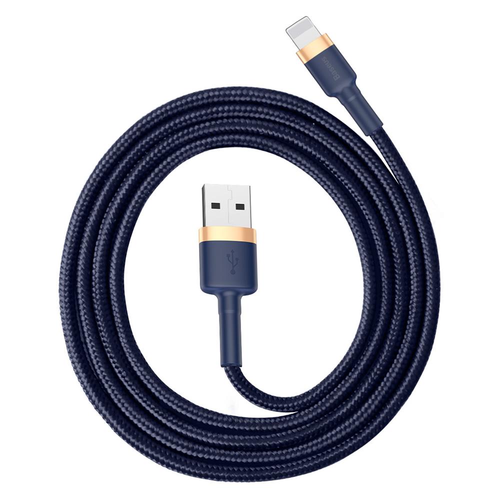 Baseus cable Cafule USB – Lightning 1,0 m 2,4A gold-blue