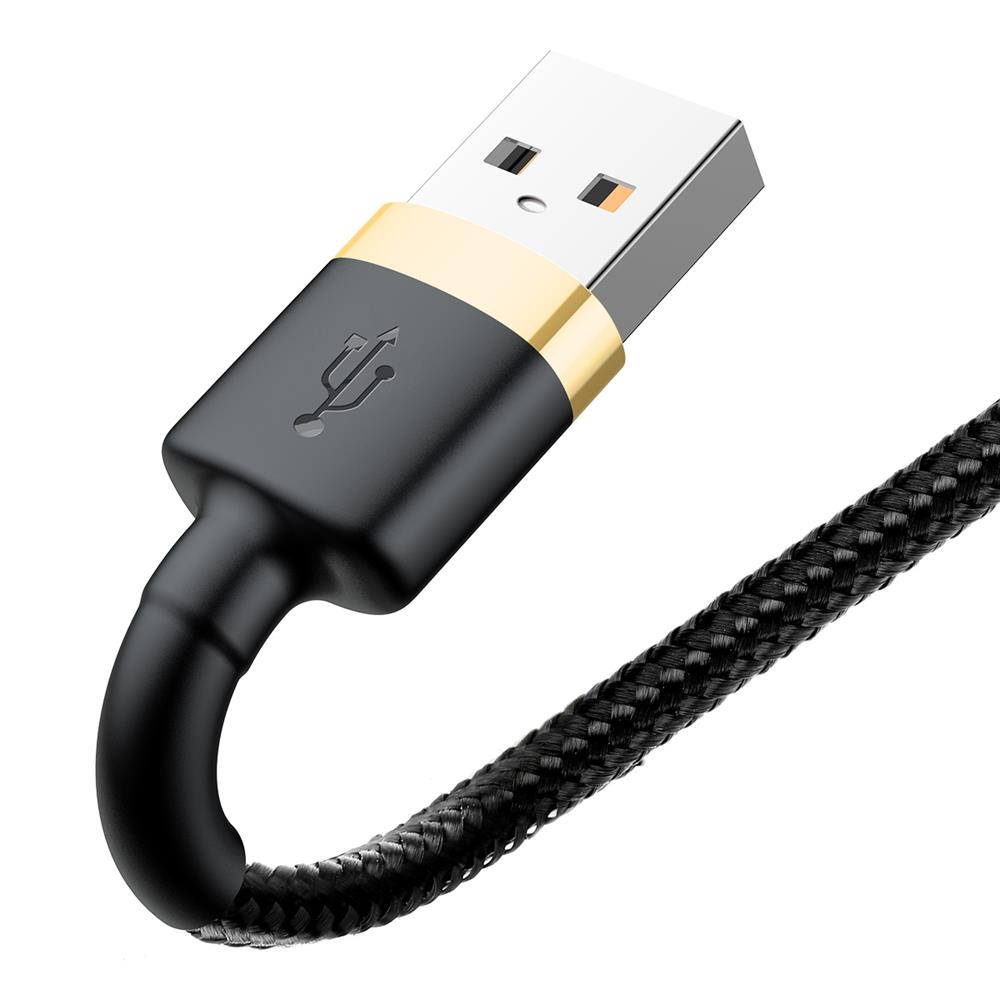 Baseus cable Cafule USB – Lightning 1,0 m 2,4A gold-black
