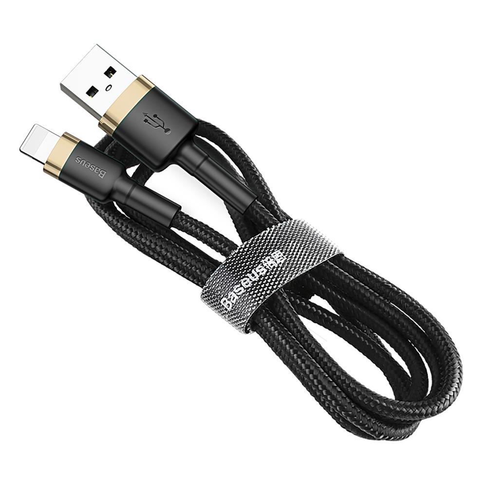 Baseus cable Cafule USB – Lightning 1,0 m 2,4A gold-black