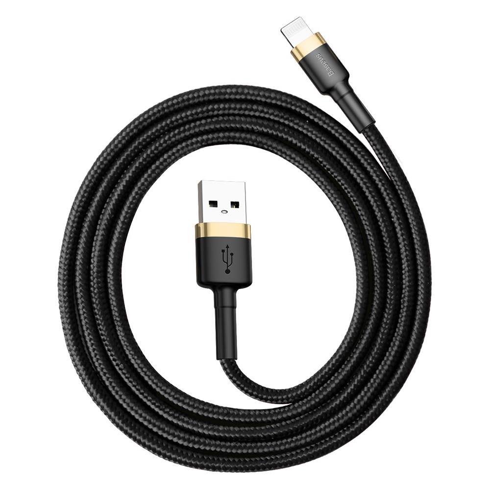 Baseus cable Cafule USB – Lightning 1,0 m 2,4A gold-black