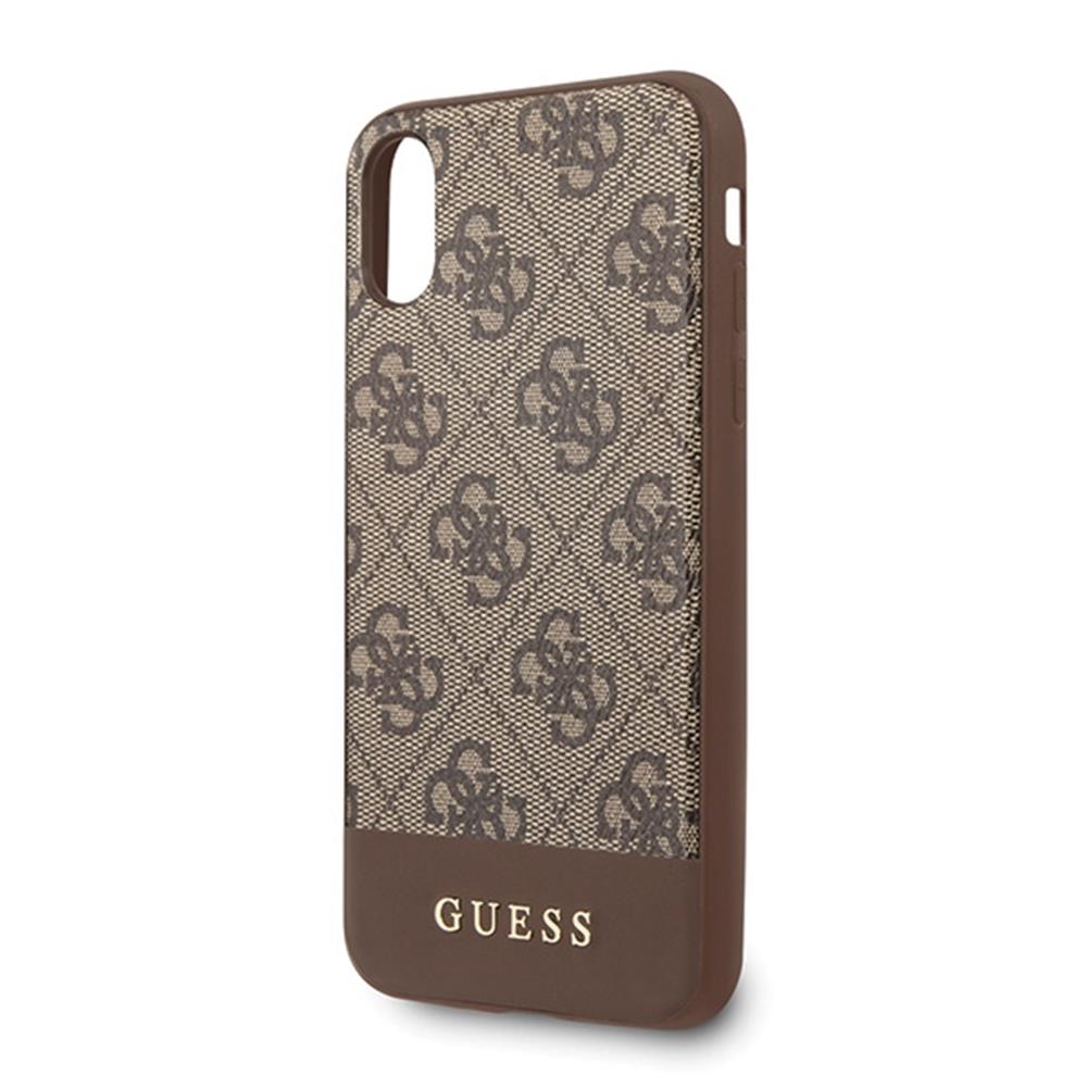Guess case for X / XS GUHCPXG4GLBR brown hard case PU