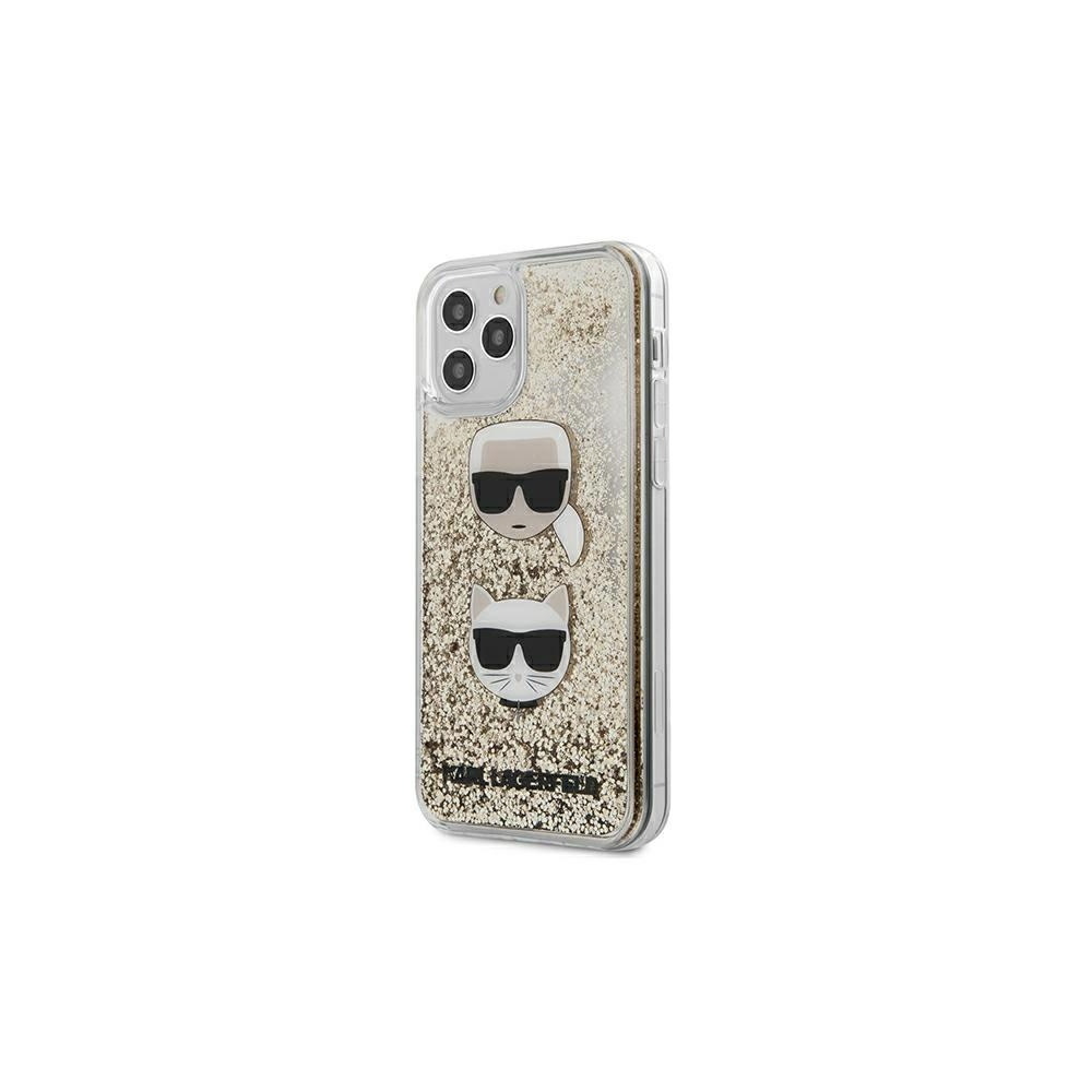 Karl Lagerfeld Iphone 12 Pro Max 6 7 Klhcp12lkcglgo Gold Hard Case Liquid Glitter Karl Choupette