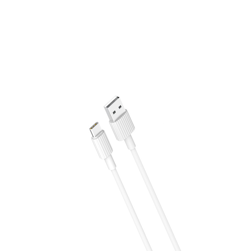 XO-kabel NB156 USB – USB-C 1,0 m 2,4A vit