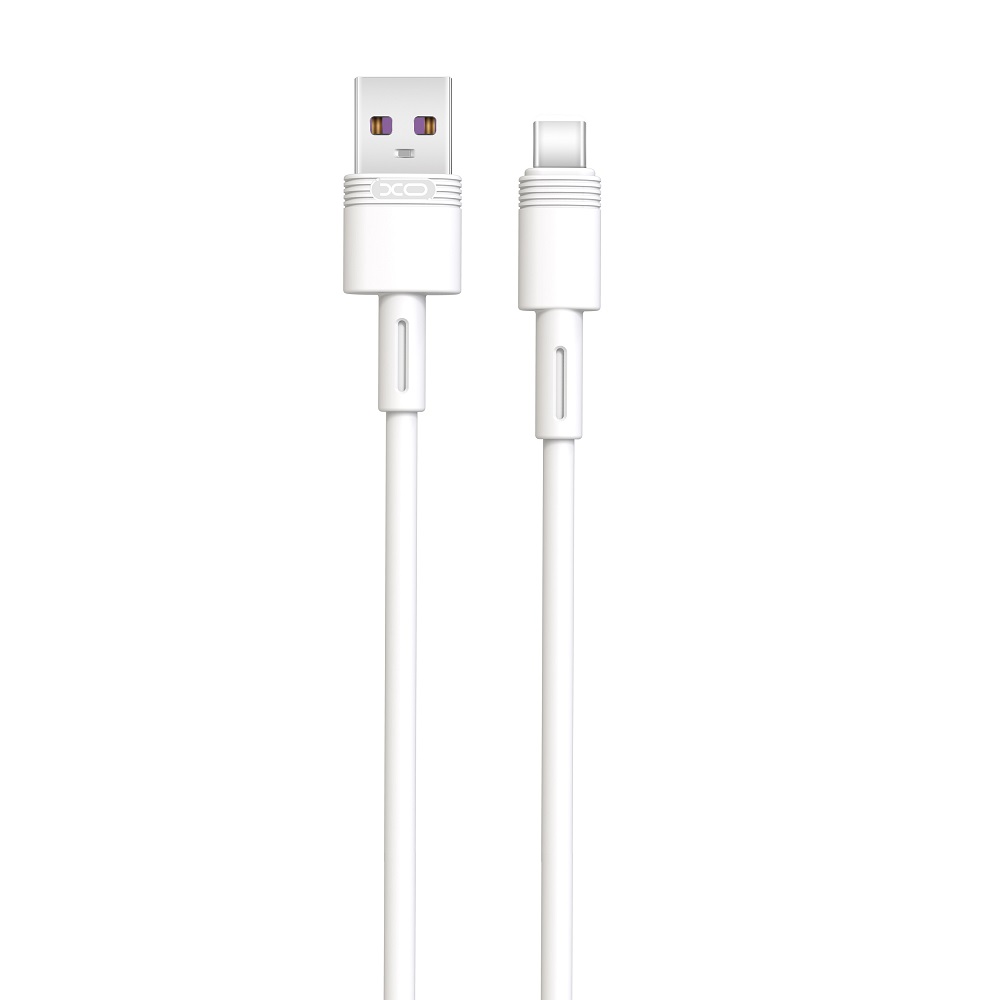 XO-kabel NB-Q166 USB – USB-C 1,0 m 5A vit
