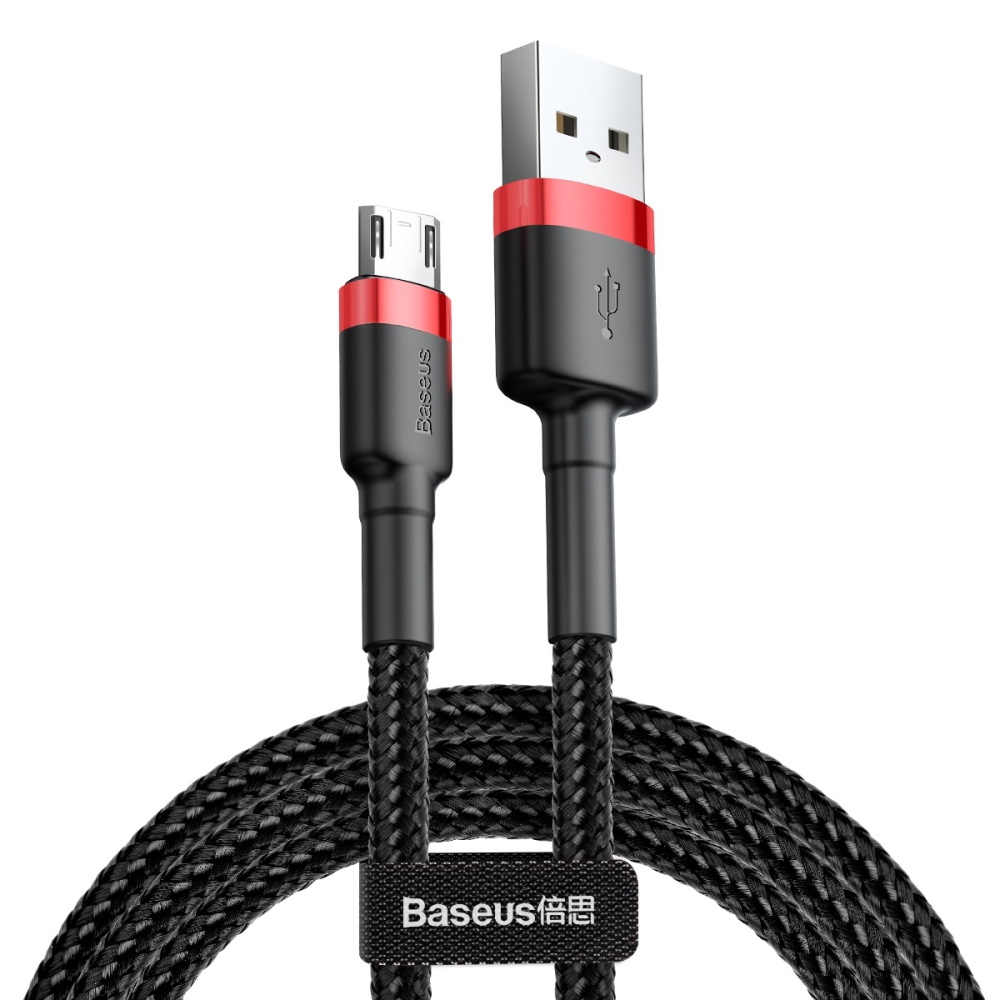 Baseus cable Cafule USB – microUSB 2,0 m 1,5A black-red