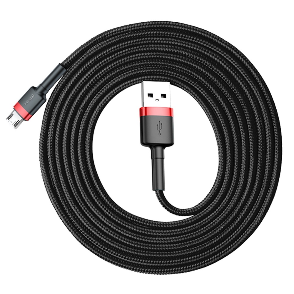 Baseus cable Cafule USB – microUSB 2,0 m 1,5A black-red