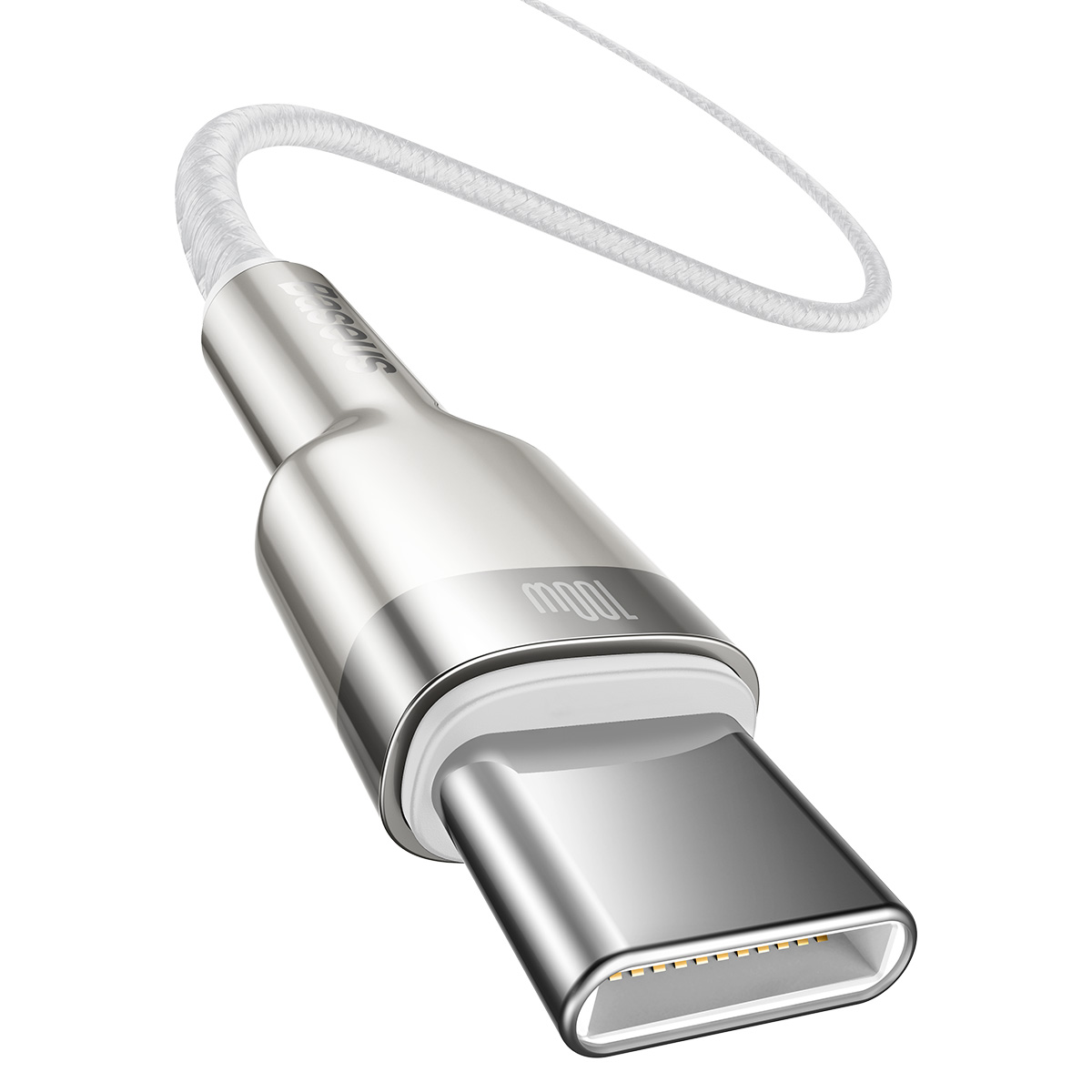 Baseus cable Cafule Metal PD USB-C – USB-C 1,0 m white 100W