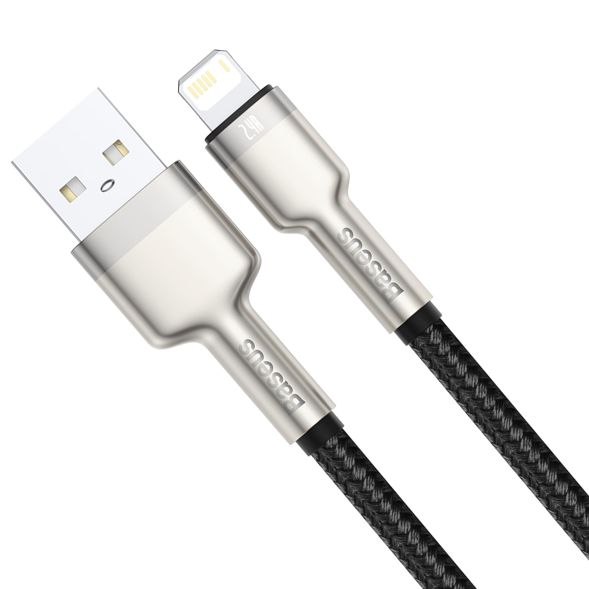 Baseus cable Cafule Metal USB – Lightning 0,25 m 2,4A black