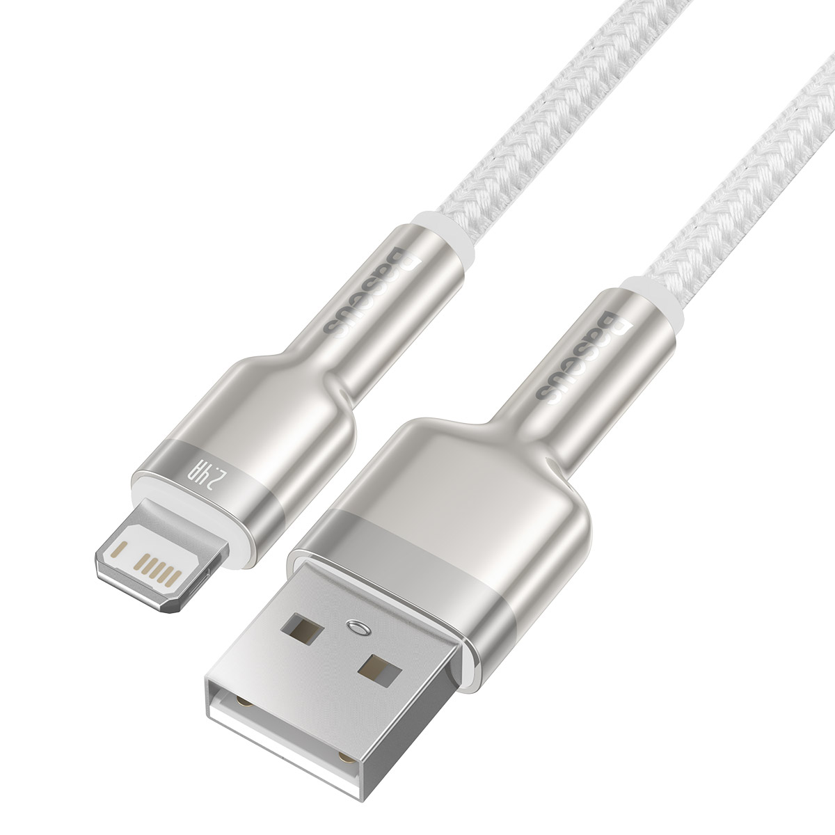 Baseus cable Cafule Metal USB – Lightning 1,0 m 2,4A white