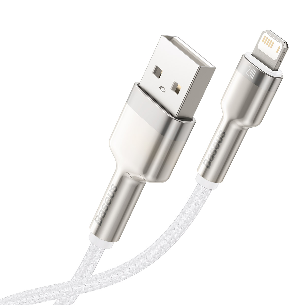 Baseus cable Cafule Metal USB – Lightning 1,0 m 2,4A white