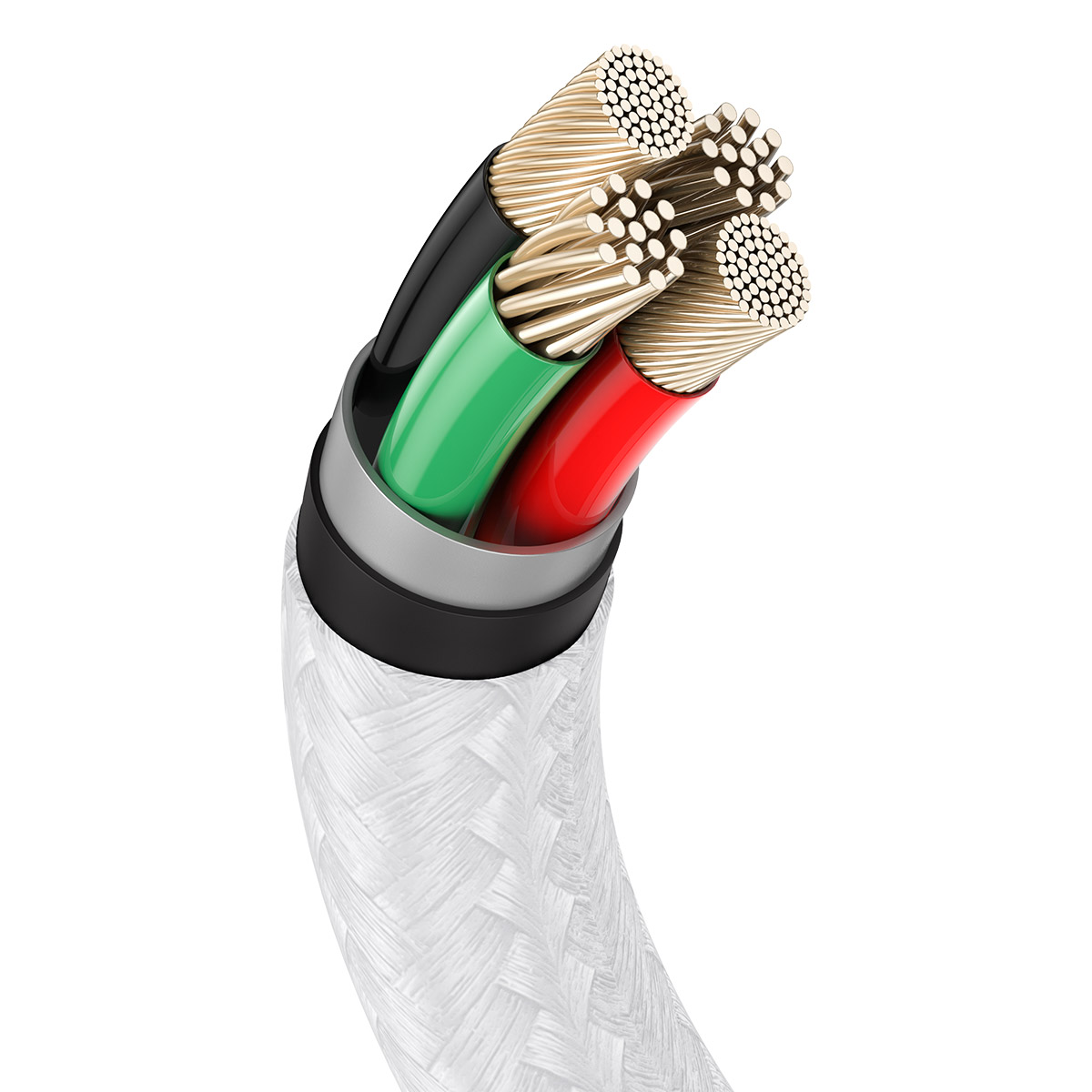 Baseus cable Cafule Metal USB – Lightning 1,0 m 2,4A white