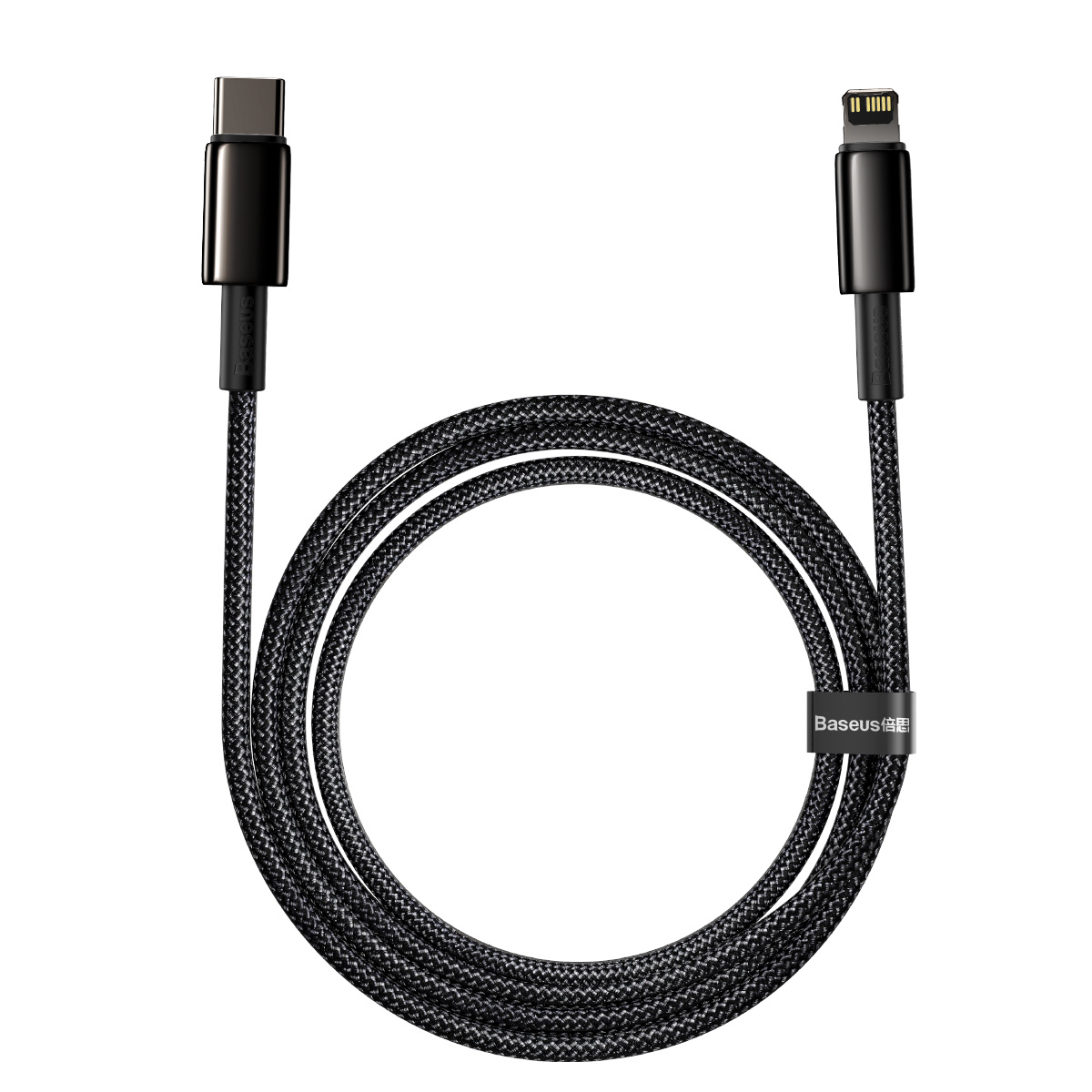 Baseus sladd Tungsten PD USB-C – Lightning 2,0 m svart 20W