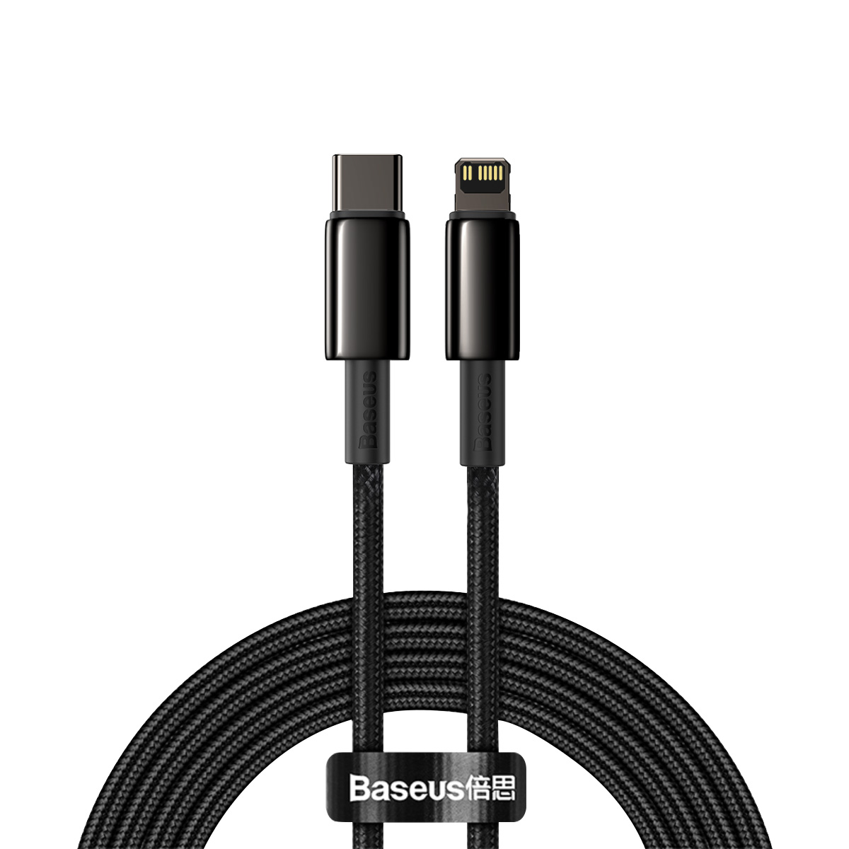 Baseus sladd Tungsten PD USB-C – Lightning 2,0 m svart 20W