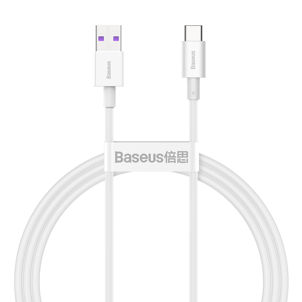 Baseus kabel Superior USB – USB-C 1,0 m vit 66W
