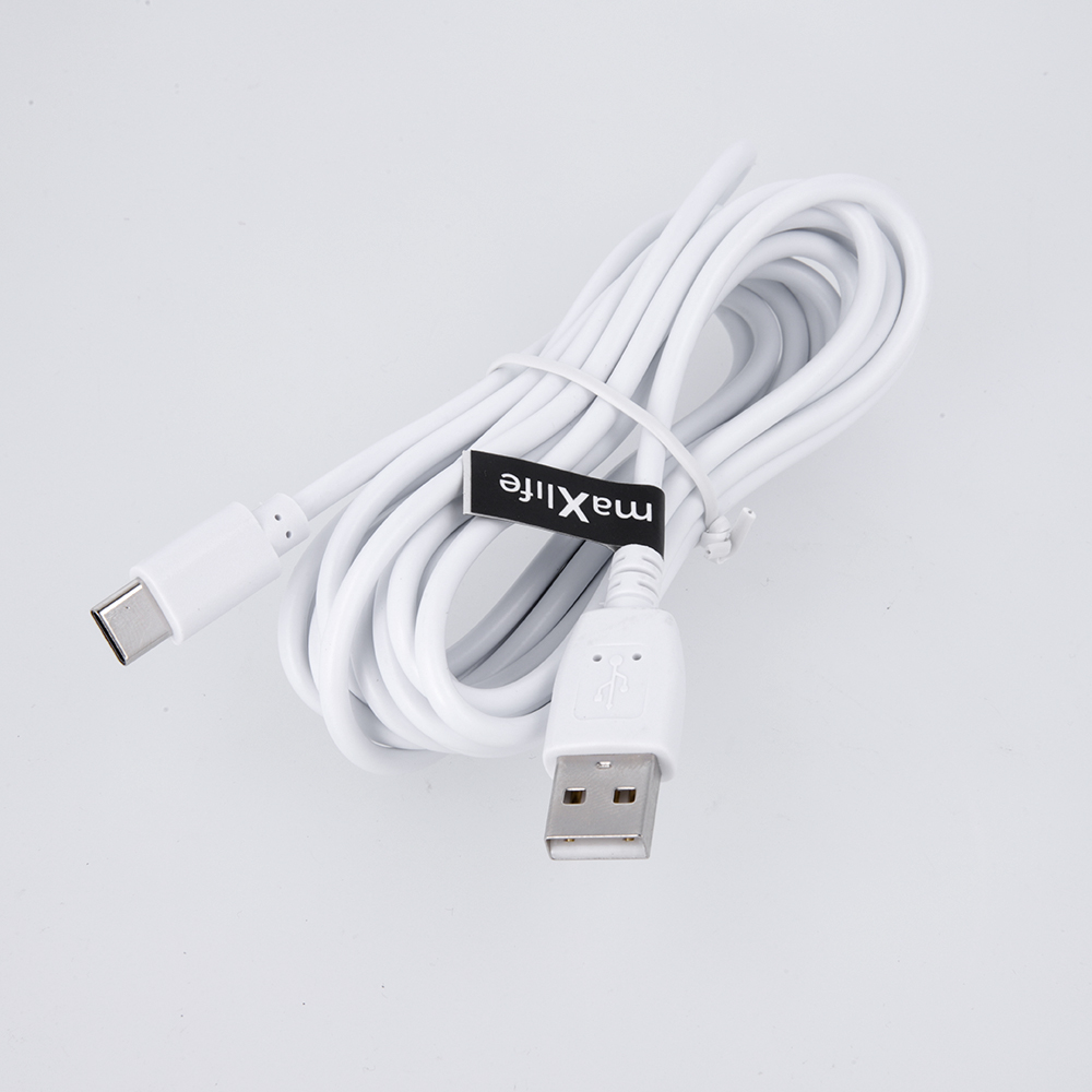 Maxlife cable USB – USB-C 3,0 m 2A white