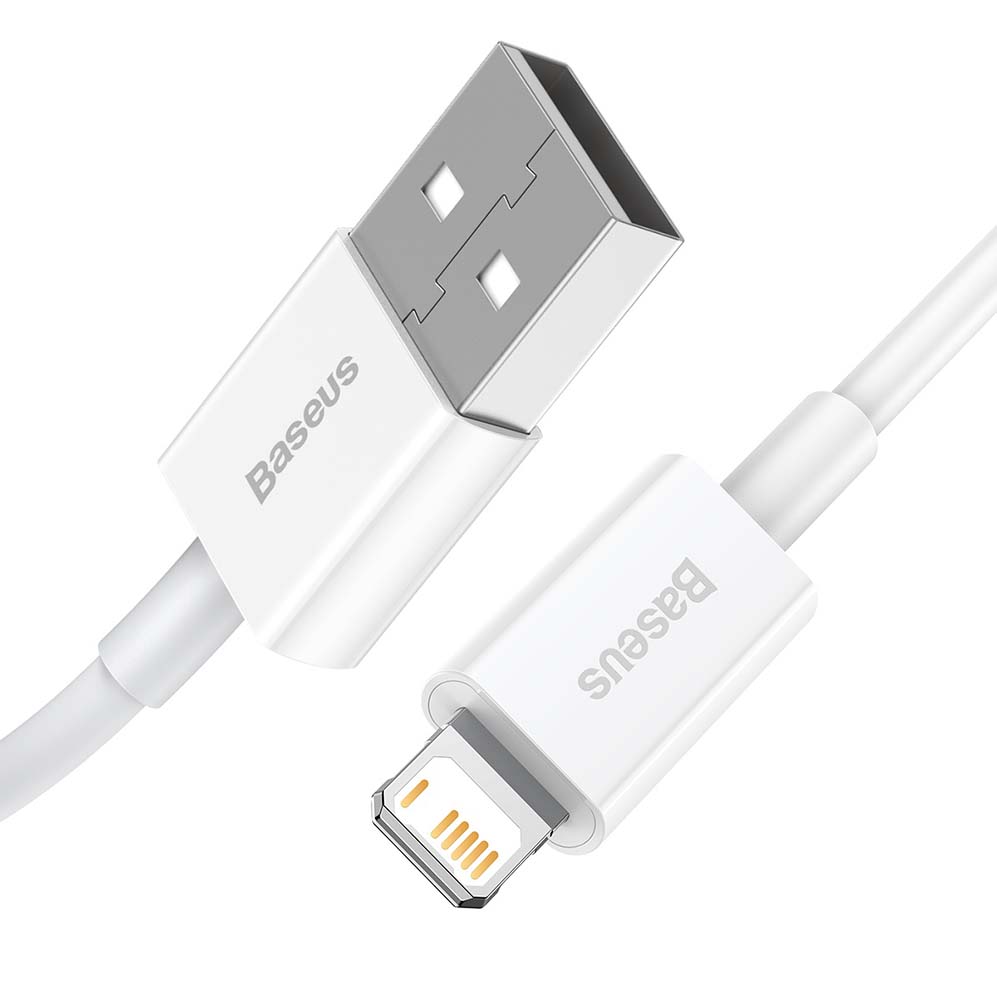 Baseus cable Superior USB – Lightning 2,0 m 2,4A white