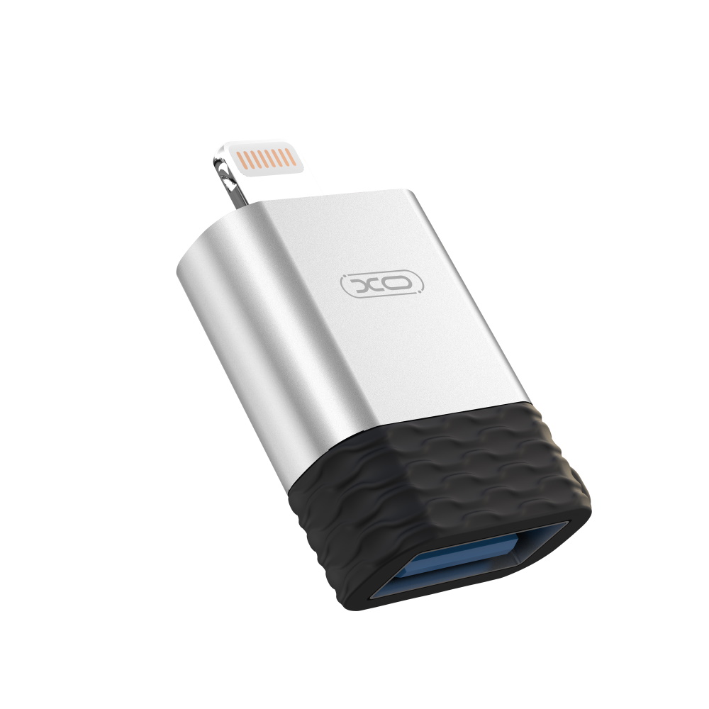 XO adapter NB186 USB - Lightning silver OTG