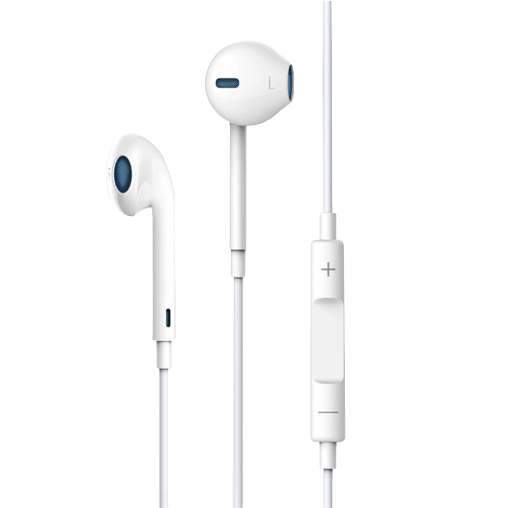 devia smart earpods with remote and mic white