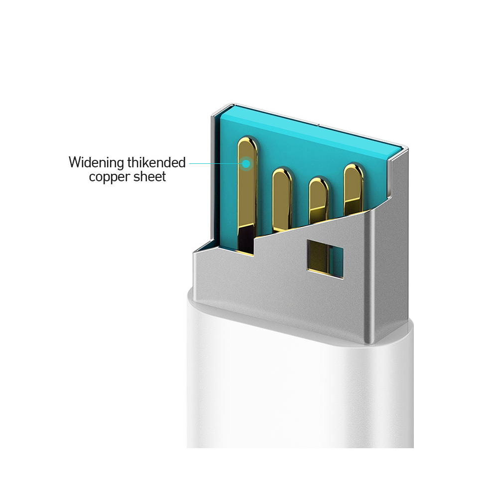 BWOO Cable USB – Lightning 1m 3A White X172L