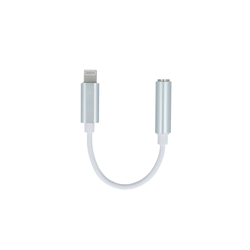 Setty adapter Lightning – audio jack 3,5mm white