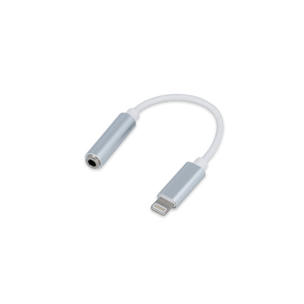 Setty adapter Lightning – audio jack 3,5mm white