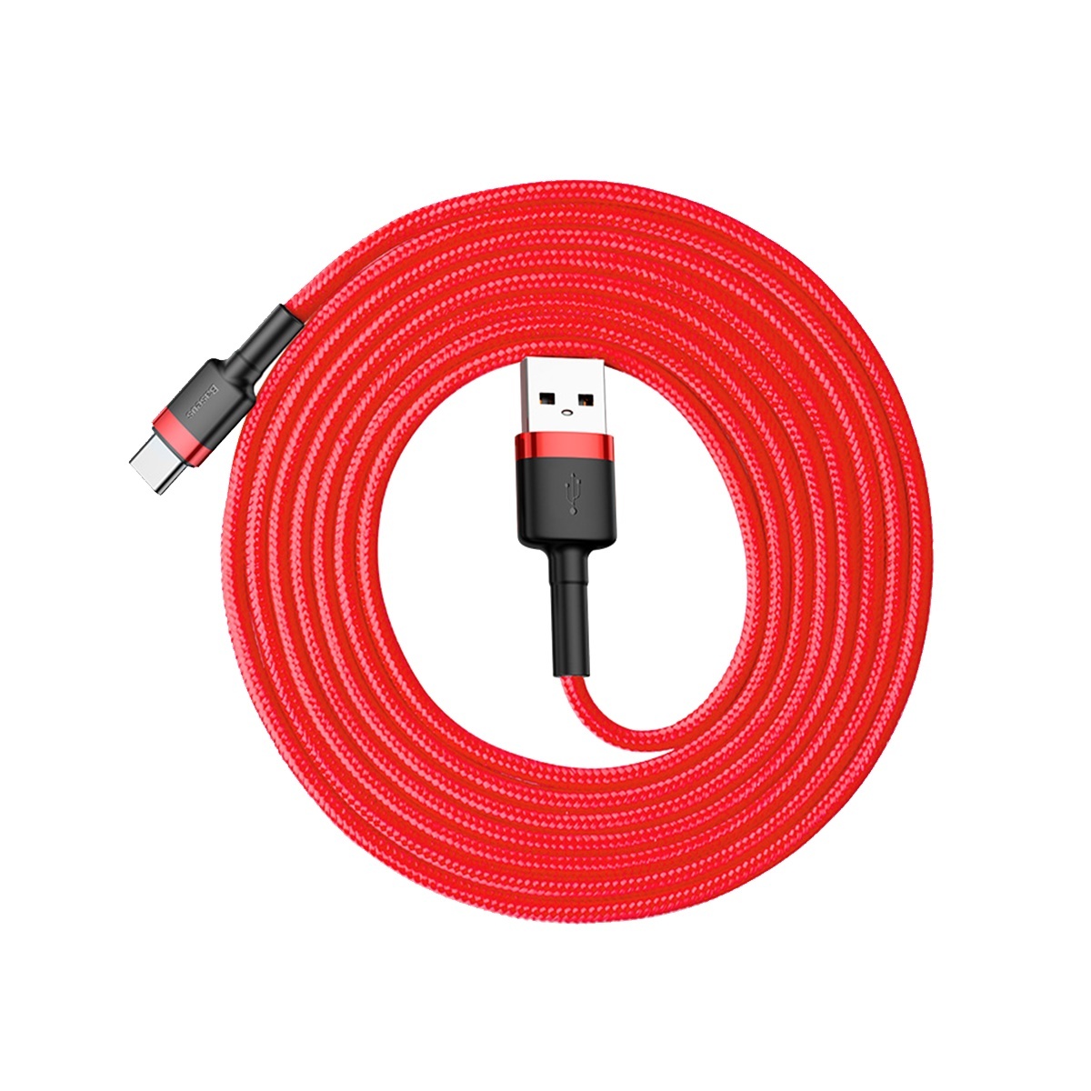 Baseus cable Cafule USB – USB-C 2,0 m 2A red-red