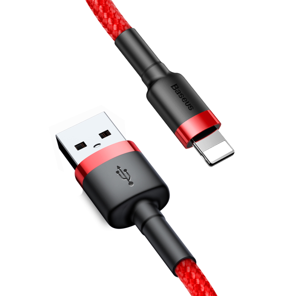 Baseus cable Cafule USB – Lightning 2,0 m 1,5A red-red