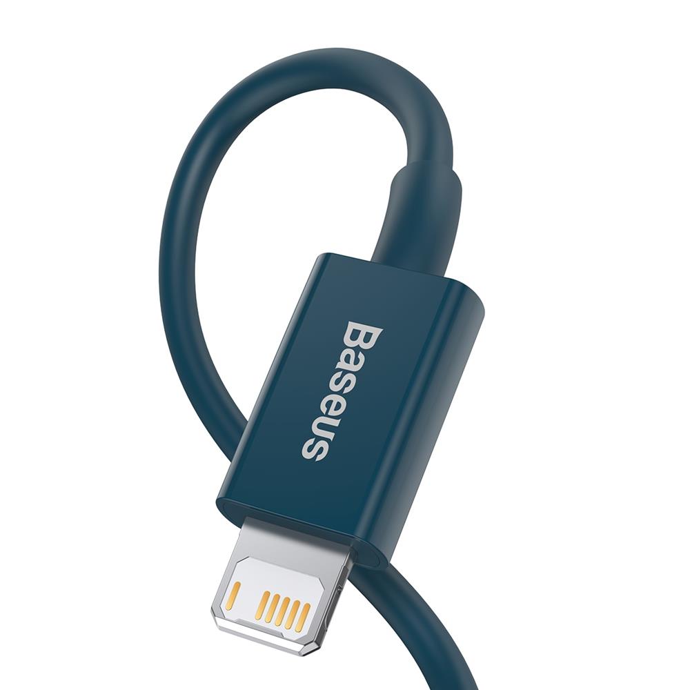 Baseus cable Superior USB – Lightning 1,0 m 2,4A blue