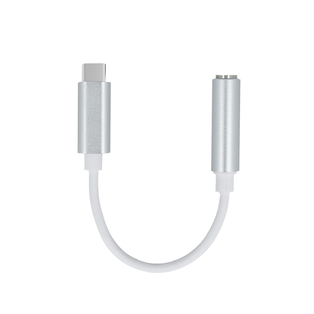 Setty adapter USB-C – audio jack 3,5mm white