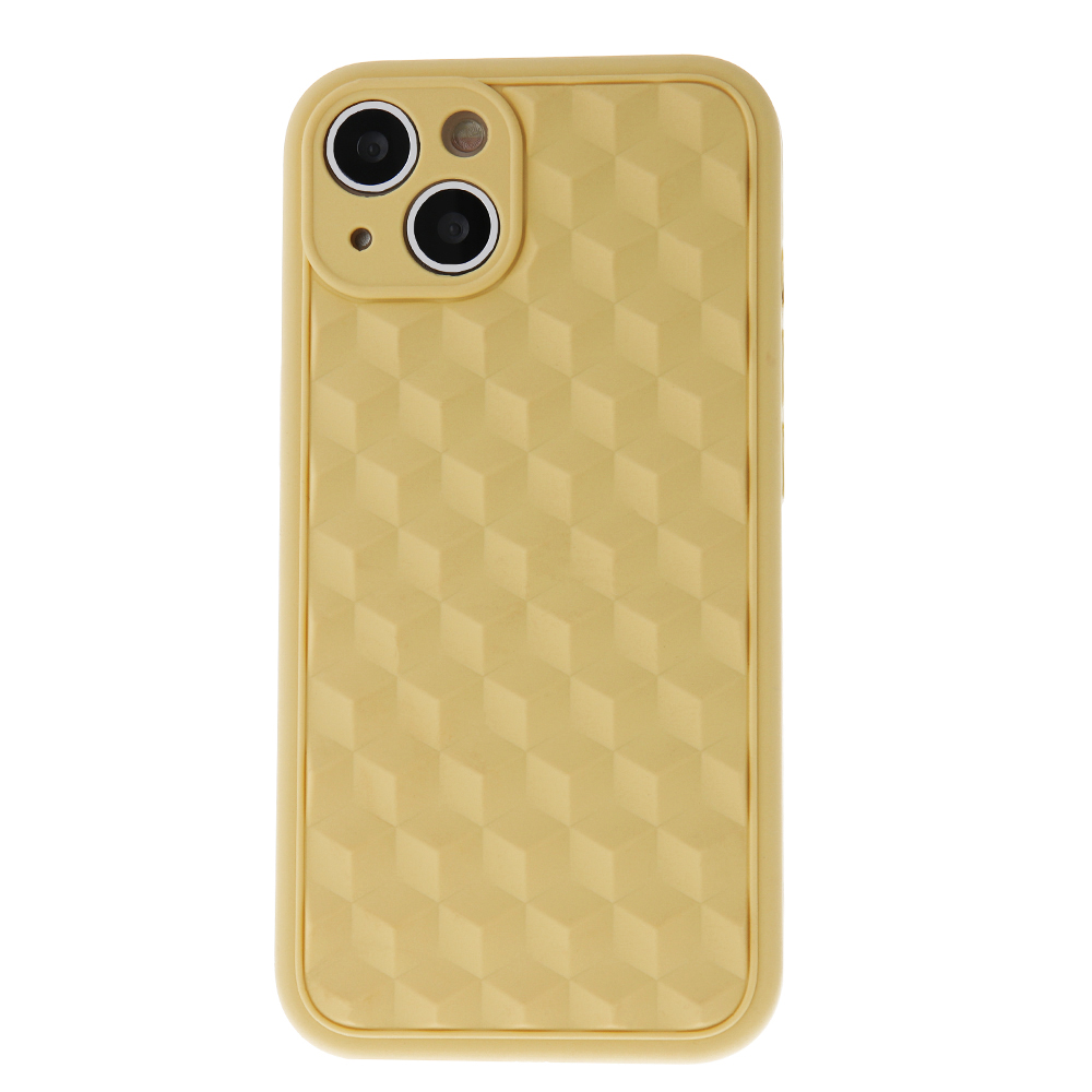 Nakładka 3D Cube do iPhone 14 Pro 6,1" lemon