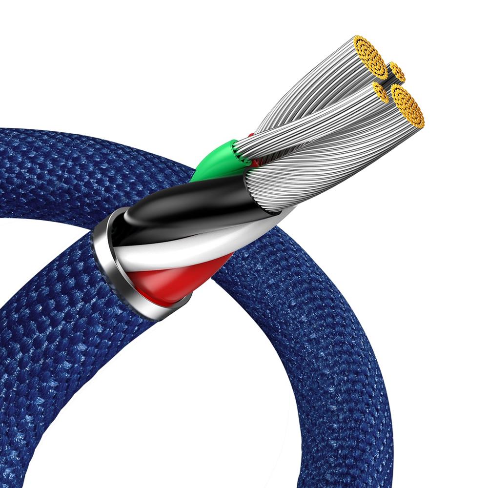 Baseus cable Crystal Shine USB – Lightning 1,2 m 2,4A blue