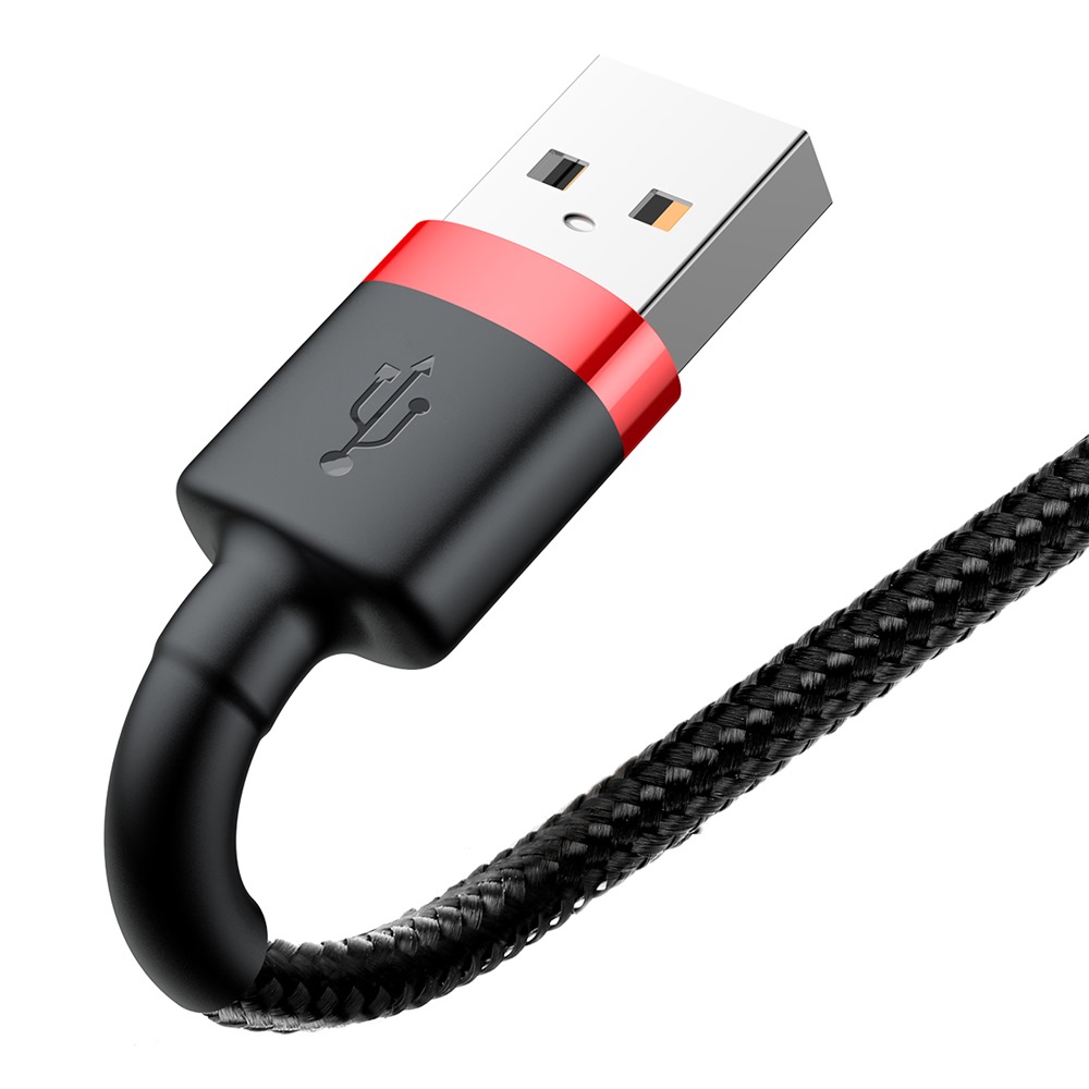 Baseus cable Cafule USB – Lightning 1,0 m 2,4A red-black