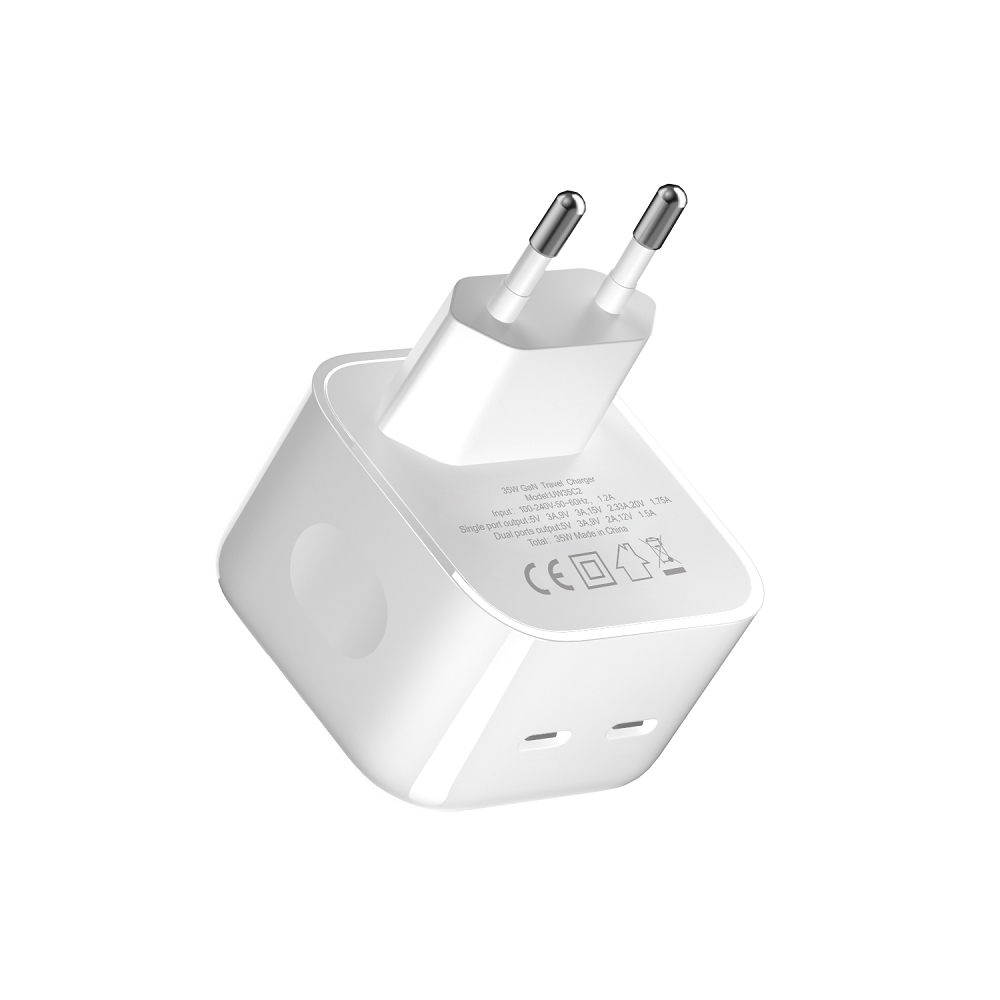 Devia ładowarka sieciowa Extreme PD 35W 2x USB-C biała