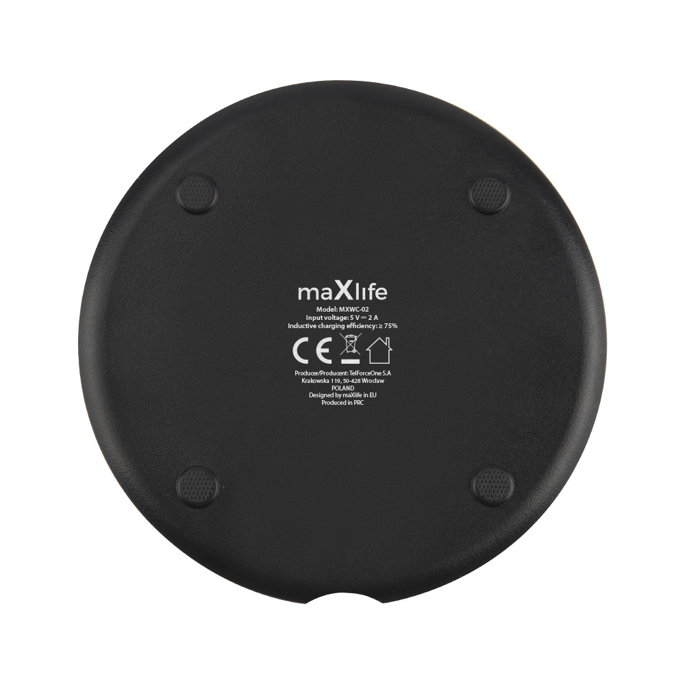 Maxlife MXWC-02 wireless charger 10W black