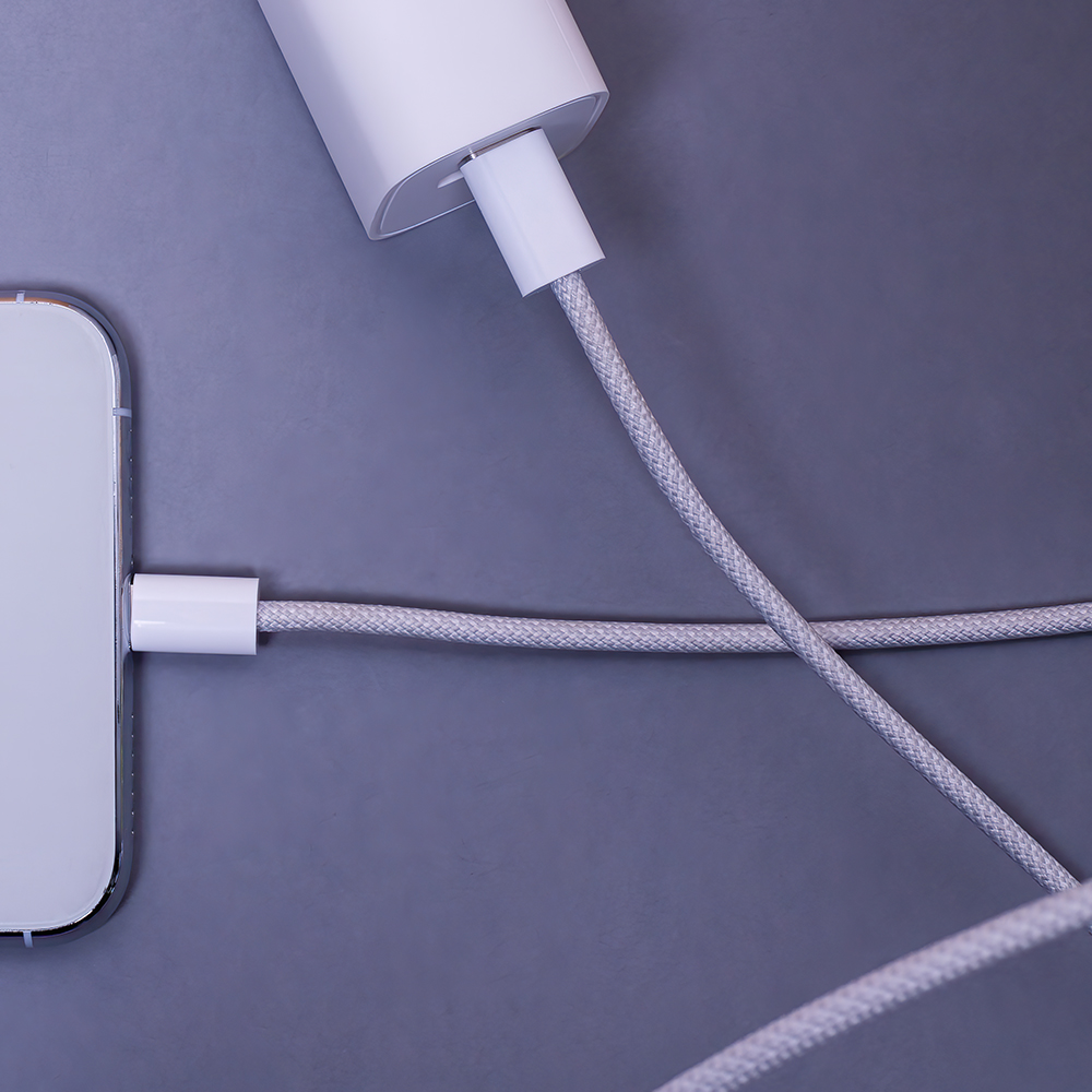 Maxlife MXUC-06 cable USB-C – Lightning 1,0 m 20W grey nylon