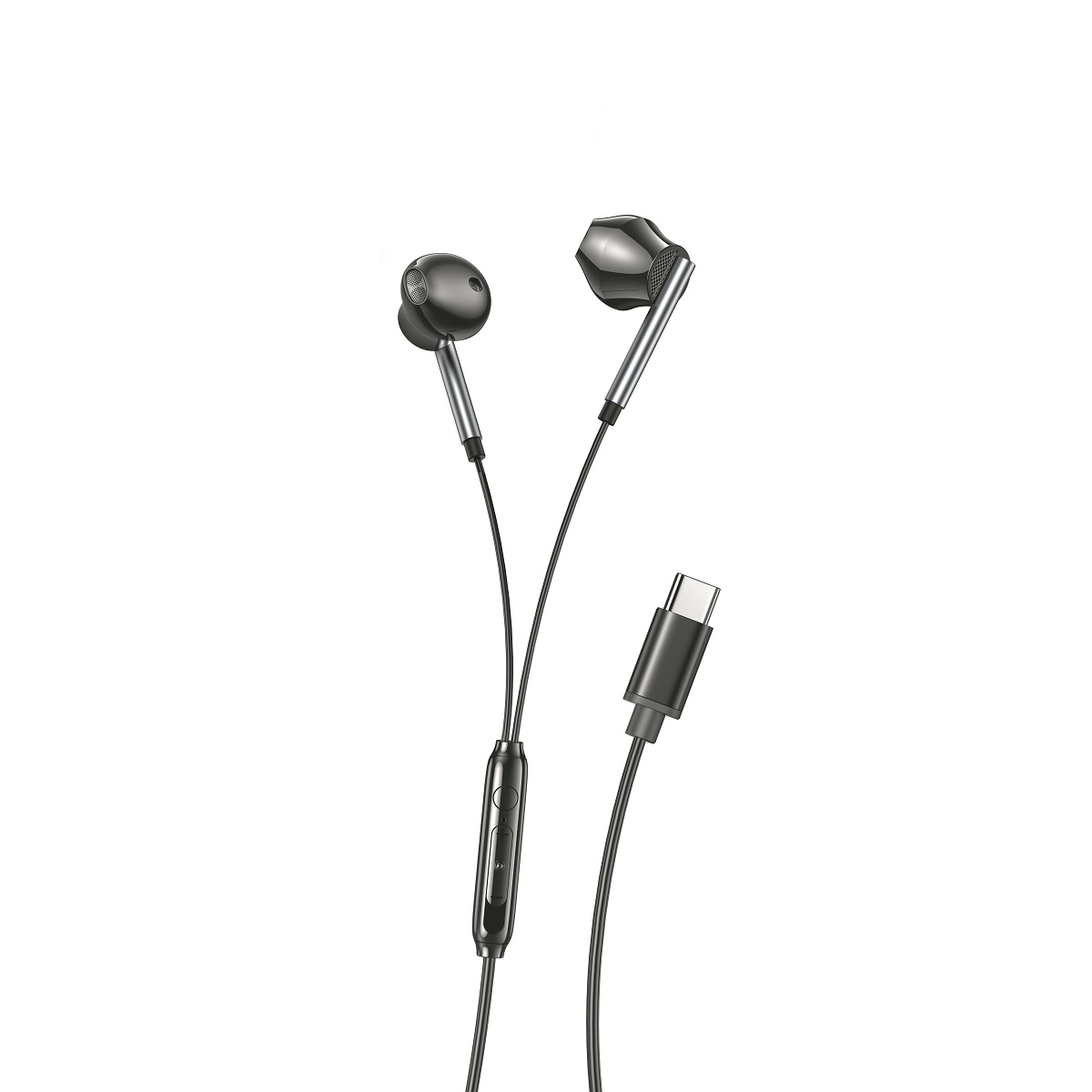 XO USB-C Wired Earphones with Microphone - White