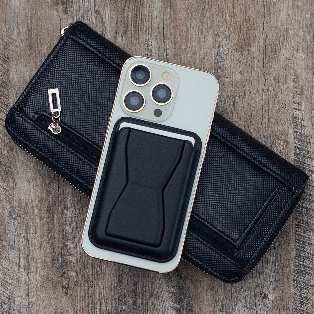 Korthållare med ställ svart