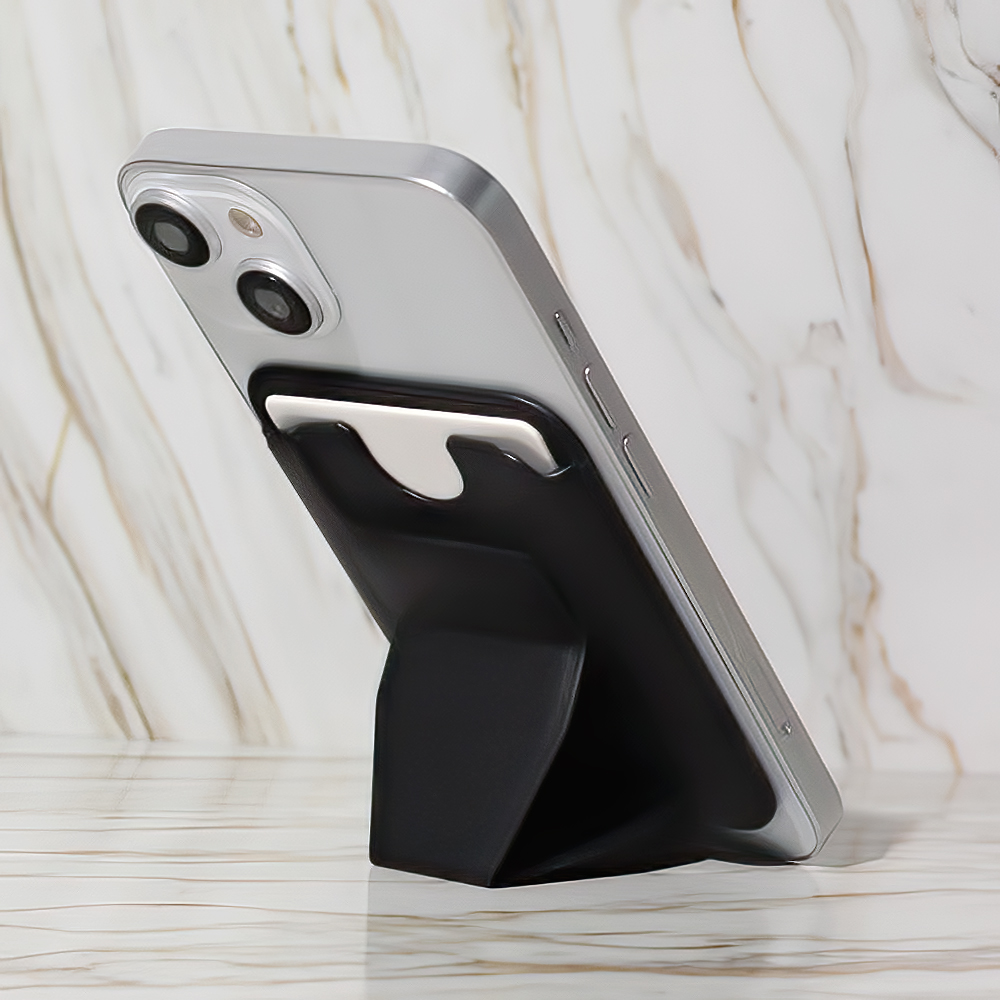 Korthållare med ställ svart