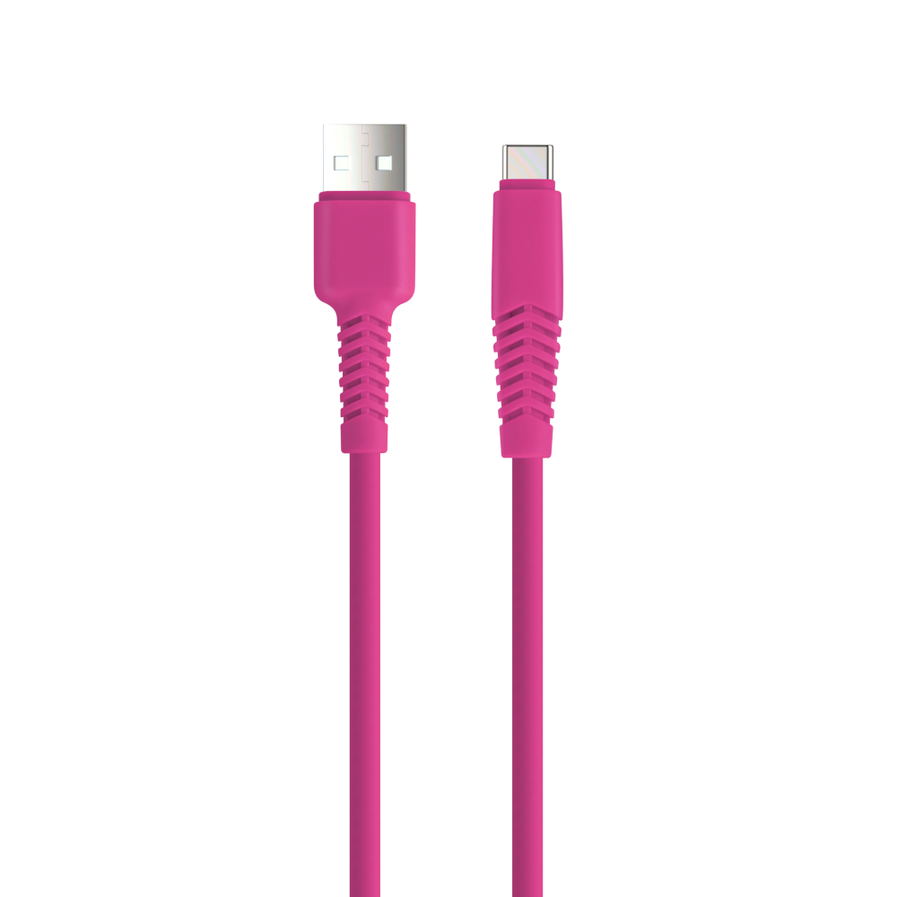 Setty sladd USB – USB-C 1,5 m 2A KSA-C-1.526 rosa