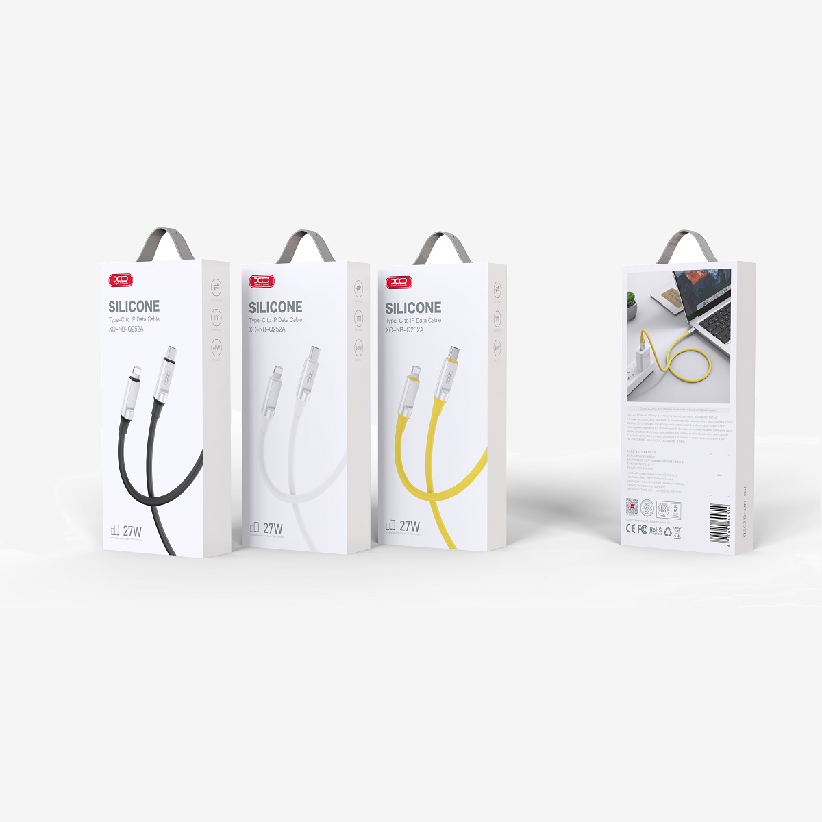 XO cable NB-Q252A USB-C - Lightning 1,0 m 27W white