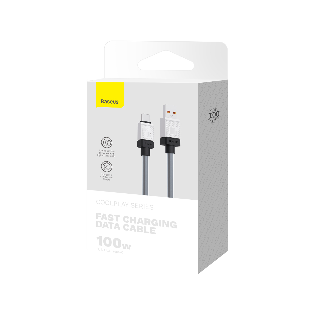Baseus cable CoolPlay USB – USB-C 1m 100W black