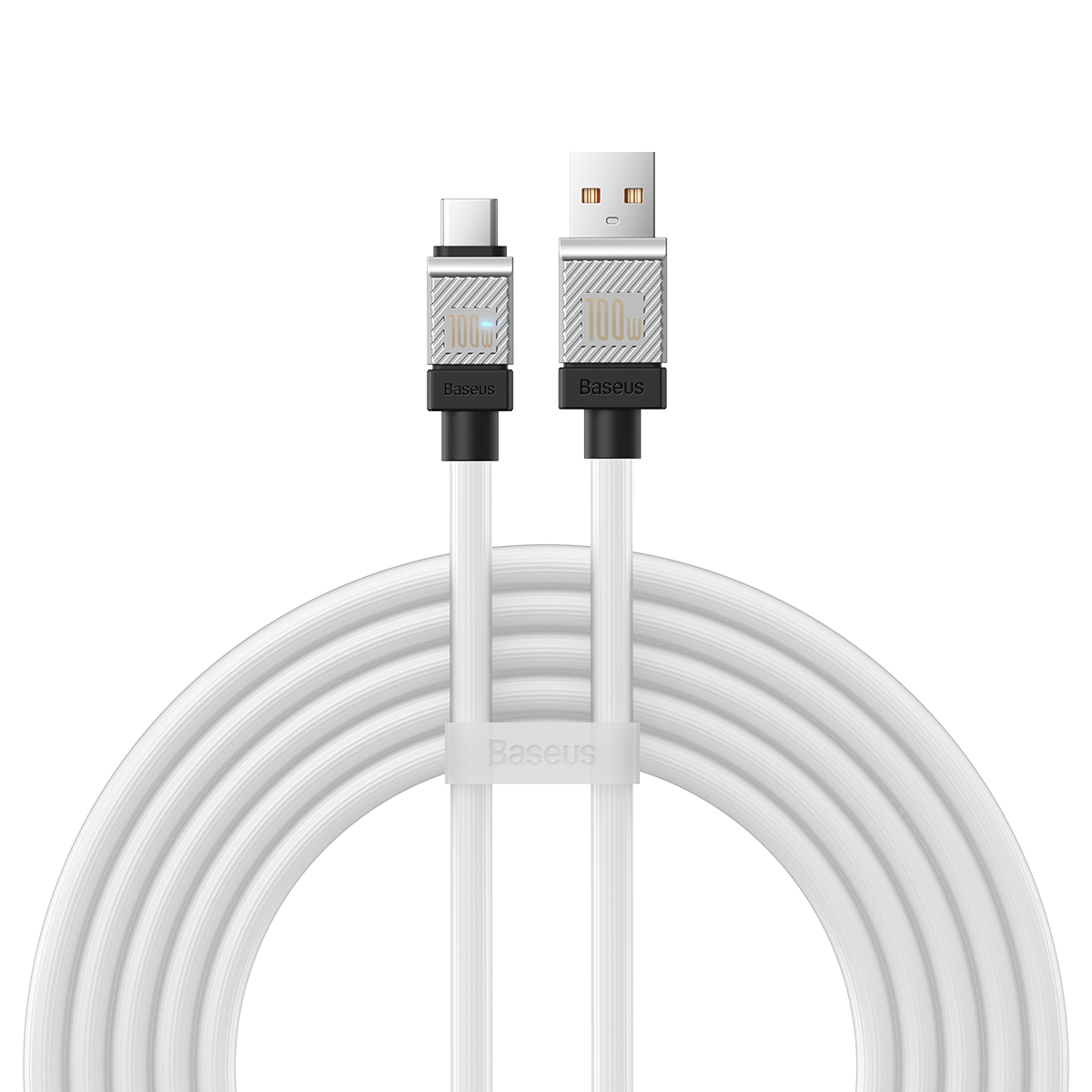 Baseus cable CoolPlay USB – USB-C 2m 100W white
