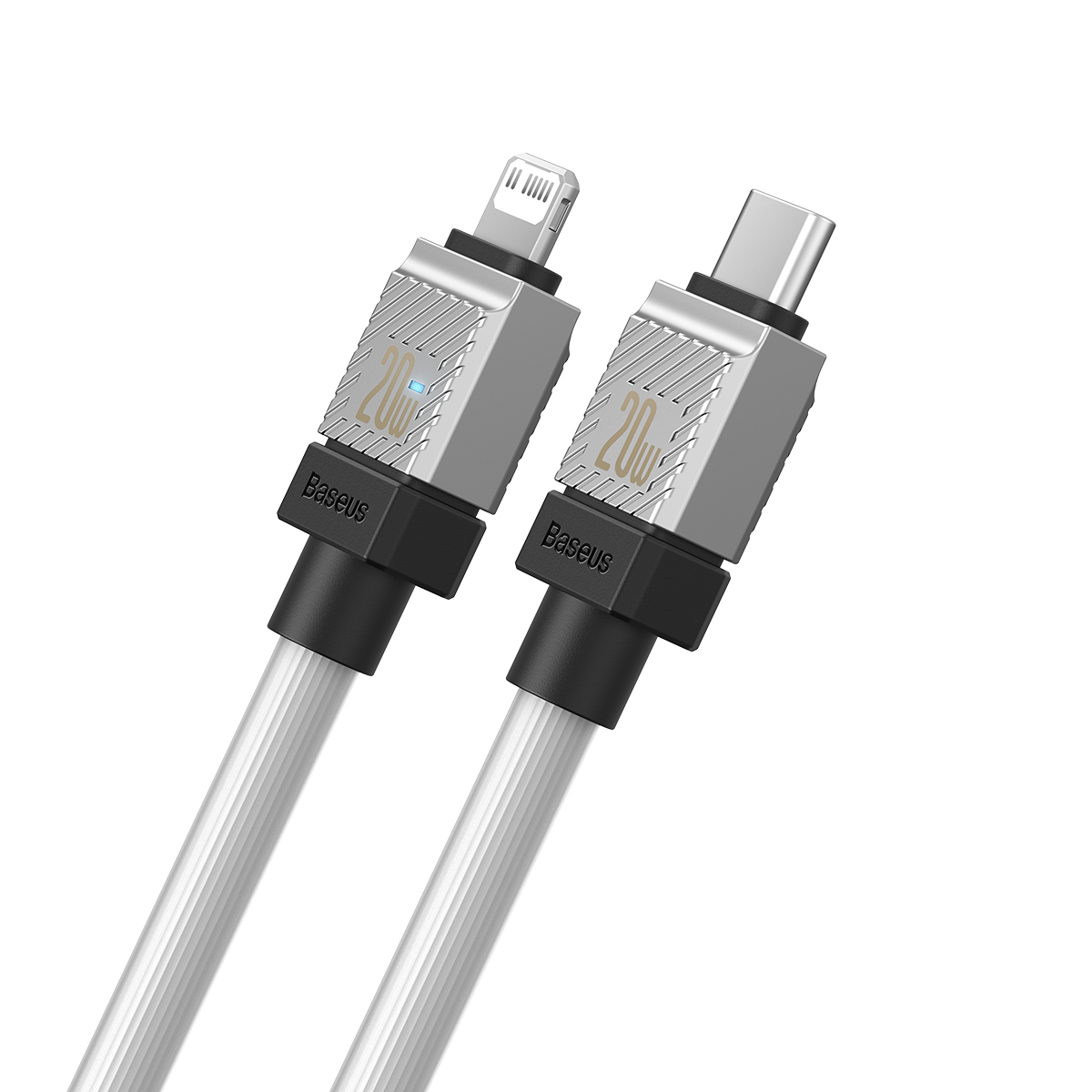 Baseus sladd CoolPlay USB-C – Lightning 2m 20W vit