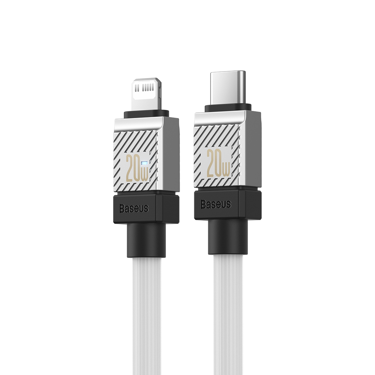 Baseus sladd CoolPlay USB-C – Lightning 2m 20W vit
