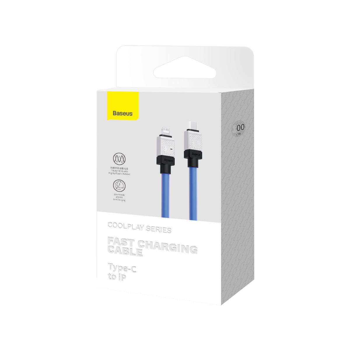 Baseus sladd CoolPlay USB-C – Lightning 2m 20W blå