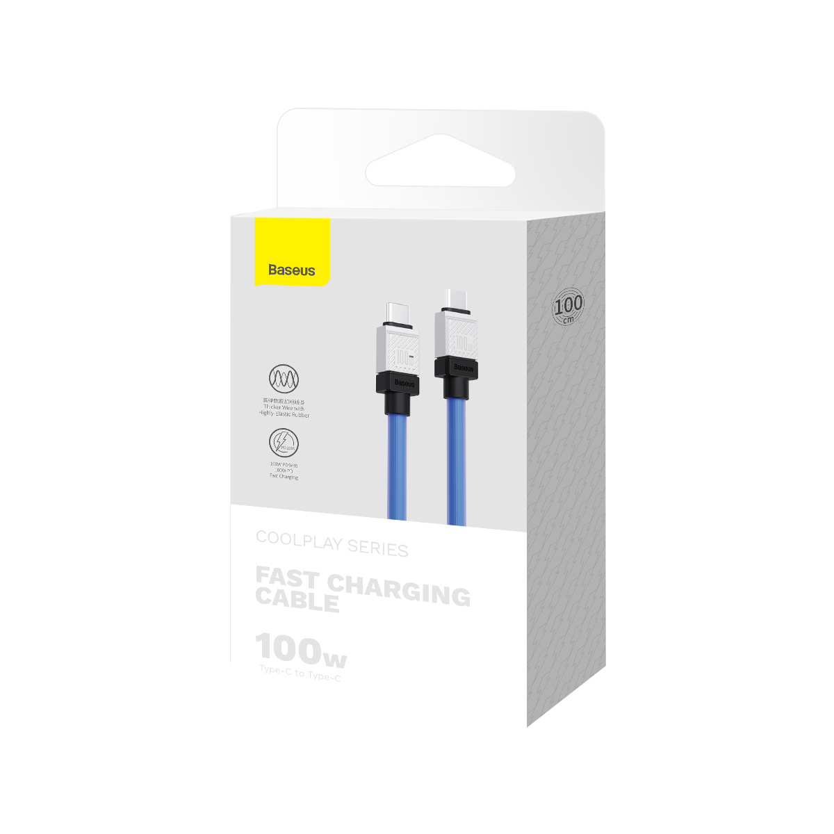 Baseus cable CoolPlay USB-C – USB-C 1m 100W blue